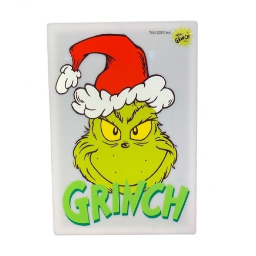 Grinch Face Acylic Indoor Sign 35x24cm