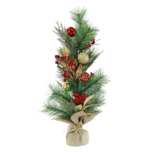 Decorated Pine Potted Tree 65cm