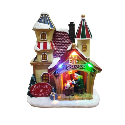 Elf Workshop with Multi LED Light