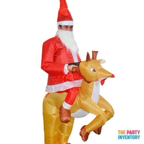 Santa Riding Reindeer Costume