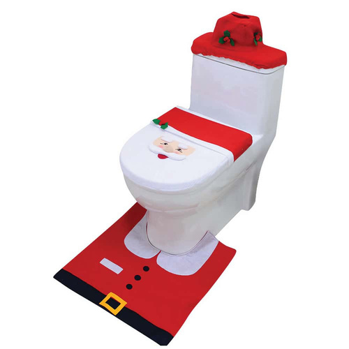 3pc Xmas Bathroom Decoration