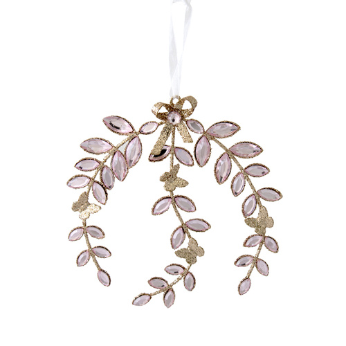 Jewelled Pink Wreath