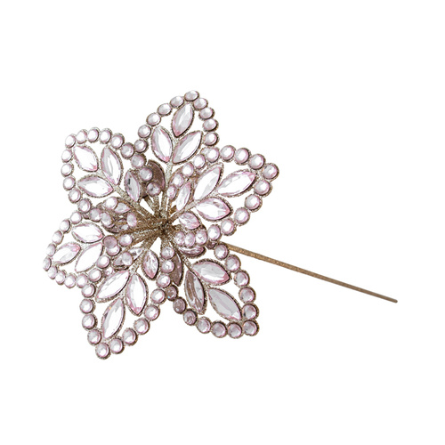 Jewelled Pink Poinsettia