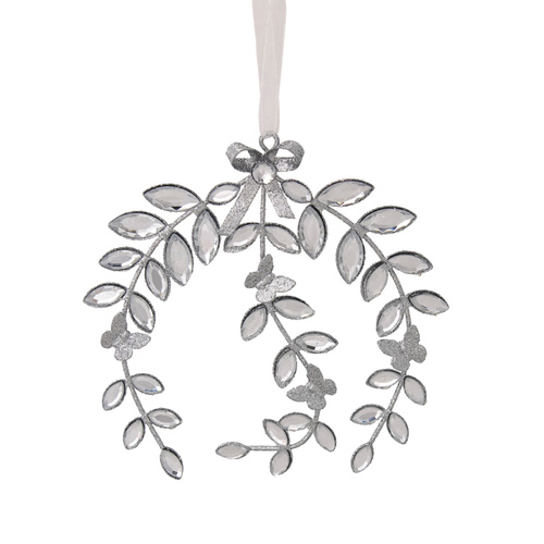 Jewelled Silver Wreath