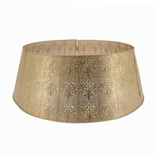 Metal Tree Skirt Gold