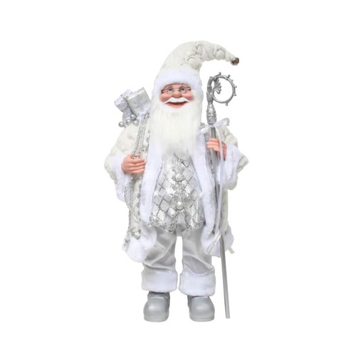 45cm Santa Silver