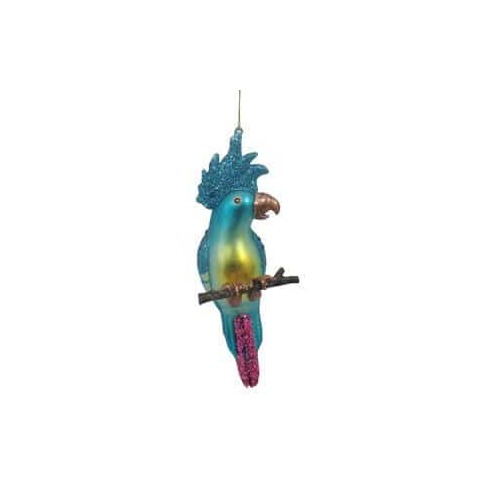 4x5x17cm Glass Parrot