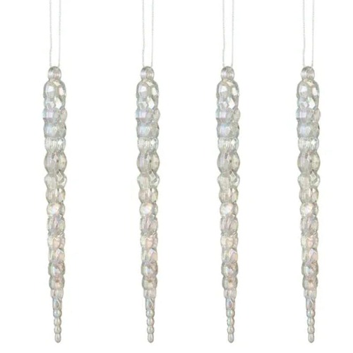 S/4 Icicle Hang Acry 15cm Iridescent..