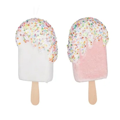 Icecream Hangers 7x3x16cm Pnk/Wht 2 Ast..