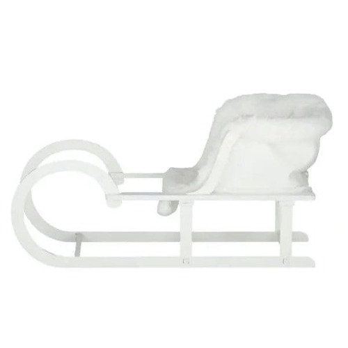 Sleigh MDF 39x17x20cm White..