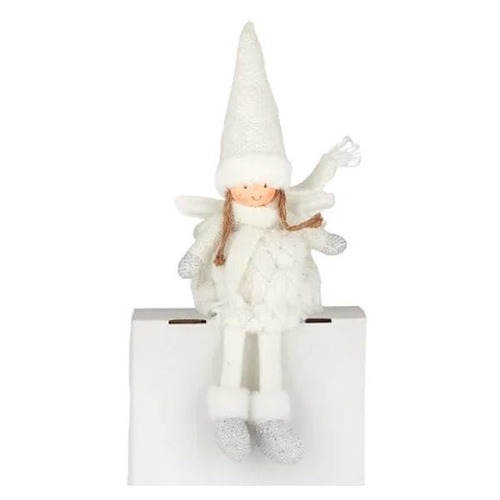 Dangly Legs Angel Fab 13x9x49cm White..
