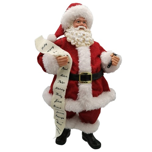 Santa Clause with Name List  28cm..
